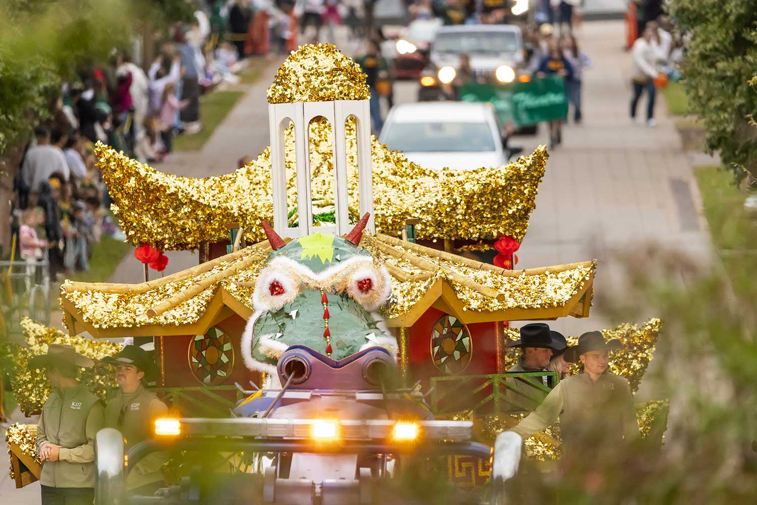 A Dragon Float in the parade
