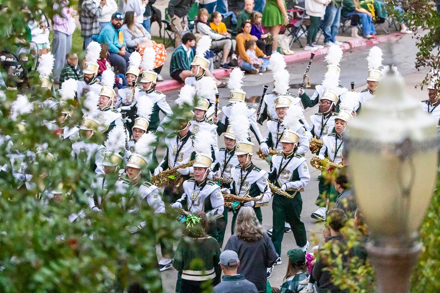 Marching Band marching in the parade