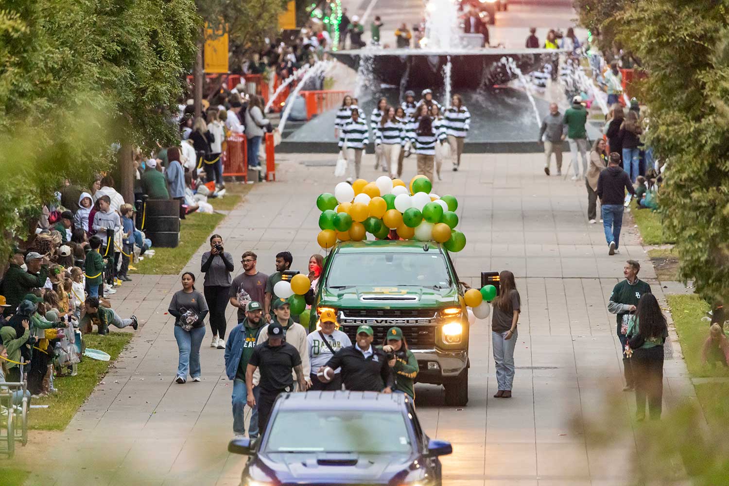 Cars in the Homecoming Parade